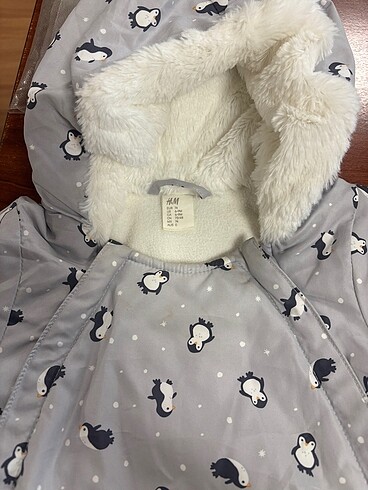 6-9 Ay Beden gri Renk H&M 6-9 ay bebek tulumu