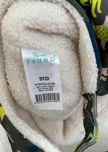 İci Kürk Detaylı penti cocuk sapka - Görsel 4