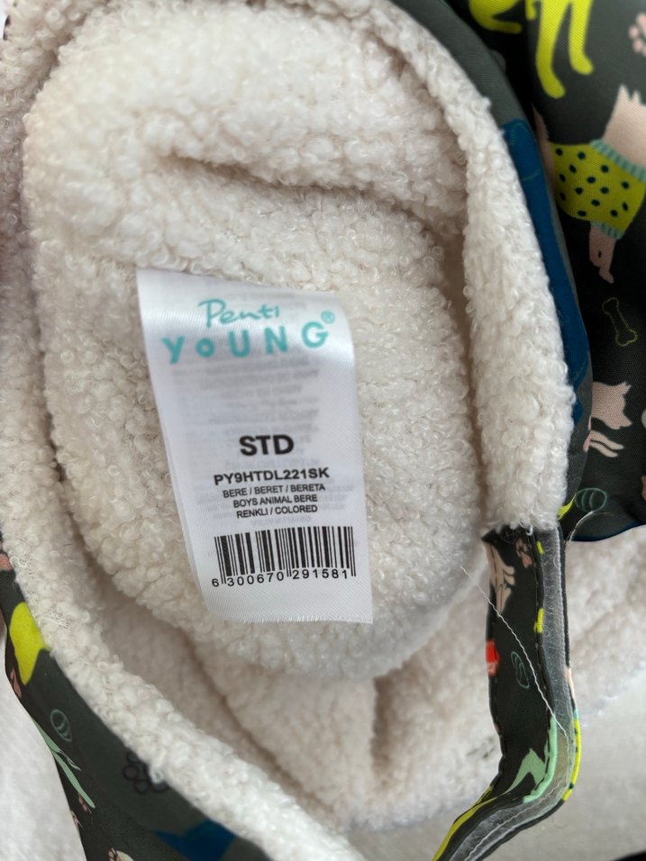 İci Kürk Detaylı penti cocuk sapka - Görsel 4