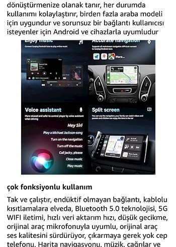 Arac android auto ve carplay - Görsel 7