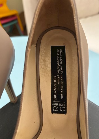 Bej Stiletto Topuklu Kadın Ayakkabı - Görsel 3