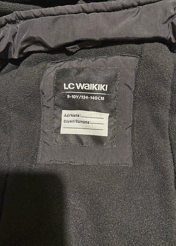 Siyah Kapüşonlu çocuk Mont 9-10 yaş - Görsel 2