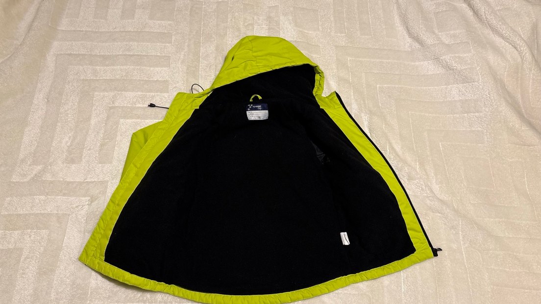 Yeşil Kapüşonlu Fermuarlı Erkek Çocuk mont 7 yaş - Görsel 3