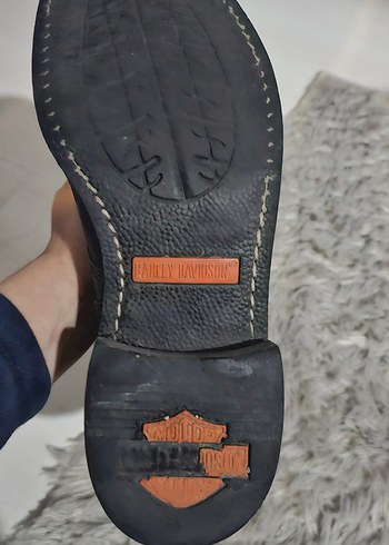 orjinal Siyah Deri Punk Bot - Görsel 3