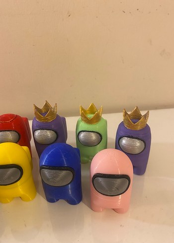 Renkli Among Us Aksiyon Figürleri Seti - Görsel 5