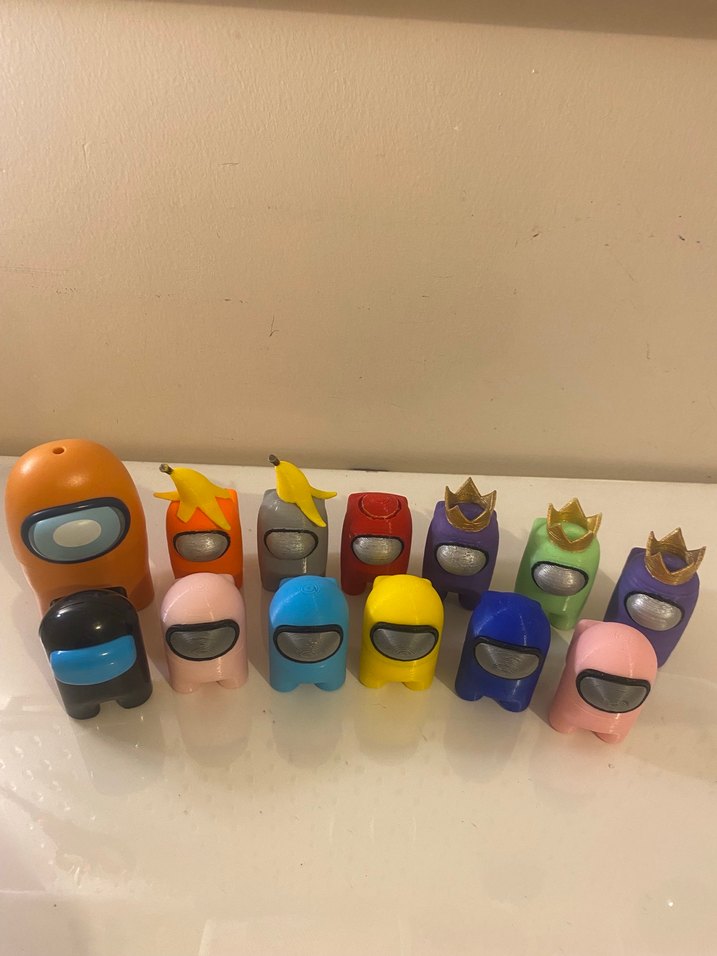 Renkli Among Us Aksiyon Figürleri Seti - Görsel 4