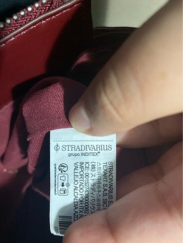  Beden bordo Renk stradivarius çanta