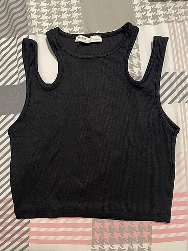 Pull&Bear siyah crop top