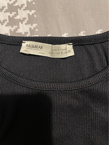 s Beden Pull&Bear siyah crop top