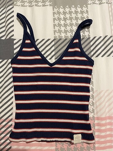 Pull&Bear çizgili crop top
