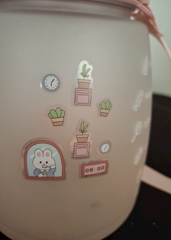 Pembe Pastel Askılı Suluk - Görsel 4