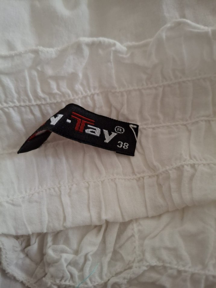 Dantel Detaylı Beyaz Kadın Bluz - Görsel 3