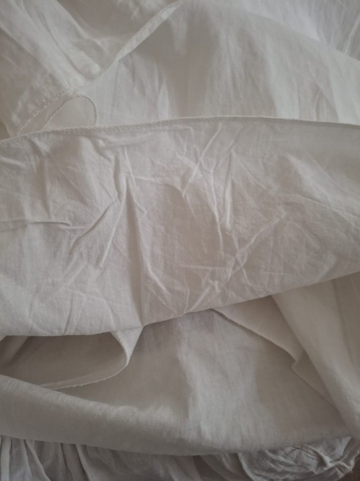 Beyaz Uzun Bohem Elbise - Görsel 3