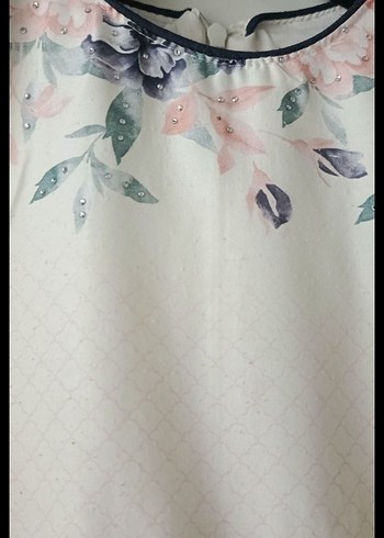 Çiçek Desenli Kız Çocuk Elbisesi - Görsel 4