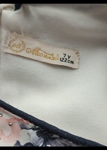 Çiçek Desenli Kız Çocuk Elbisesi - Görsel 6