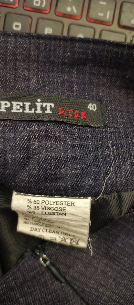 Linen Kumaşlı Uzun  Çan Etek - Görsel 3