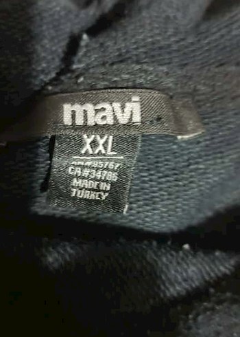 Mavi Kapüşonlu Sweatshirt - Görsel 4
