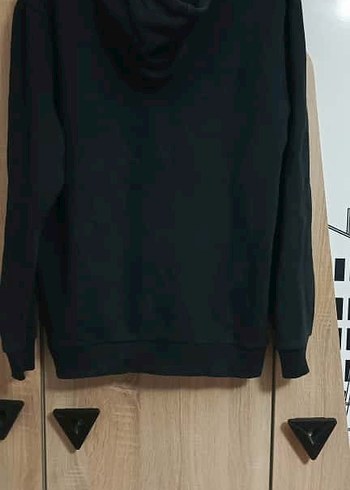 Mavi Kapüşonlu Sweatshirt - Görsel 3