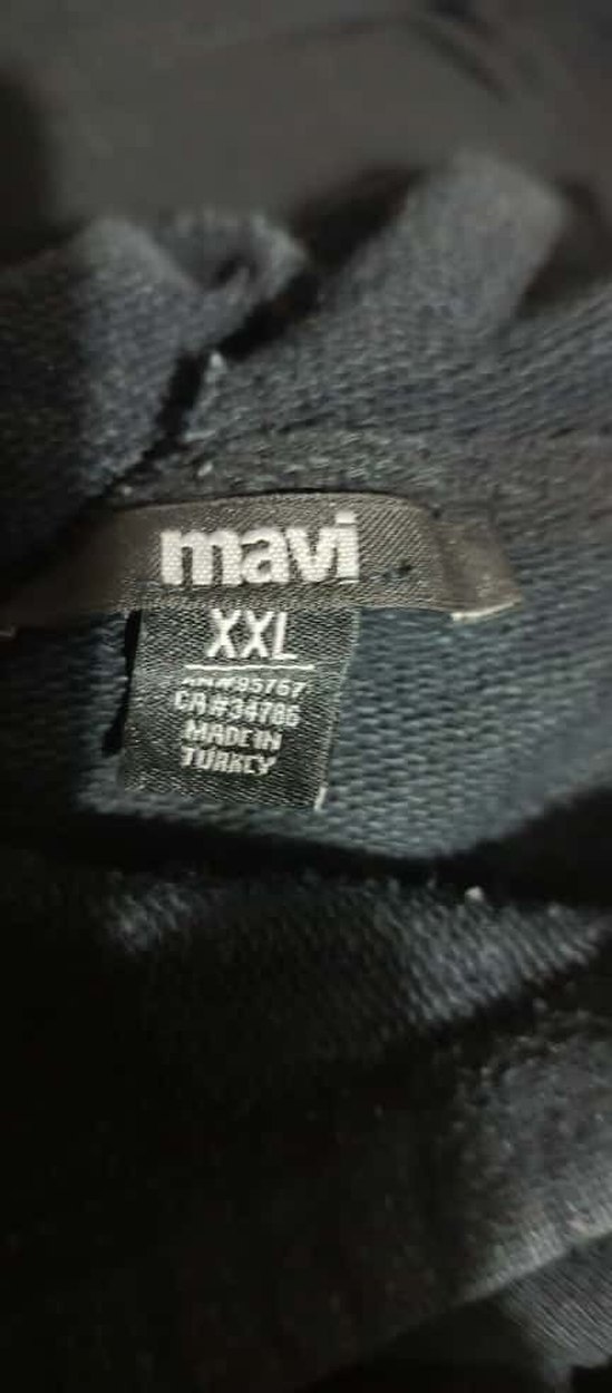 Mavi Kapüşonlu Sweatshirt - Görsel 4
