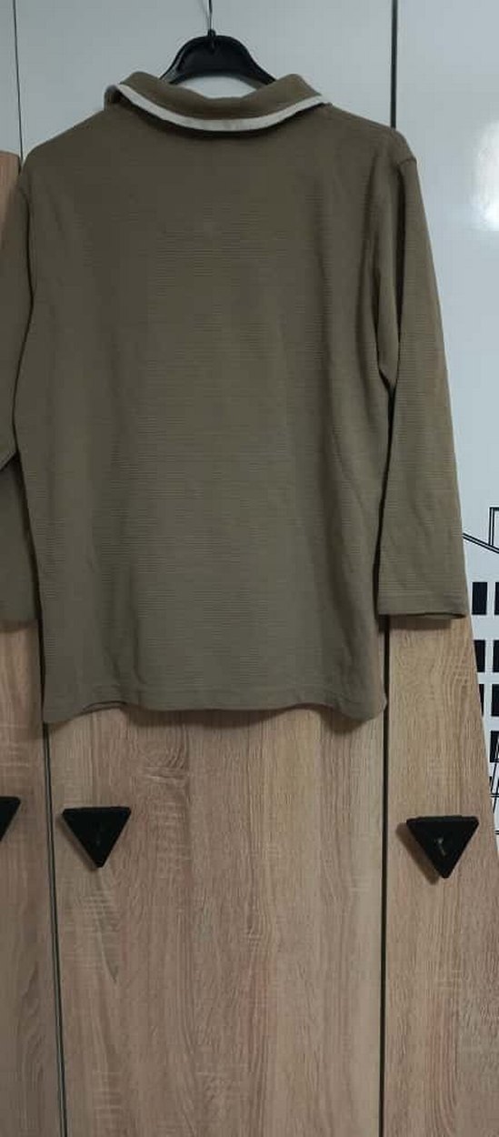 Bej Erkek Uzun Kollu Sweatshirt - Görsel 2