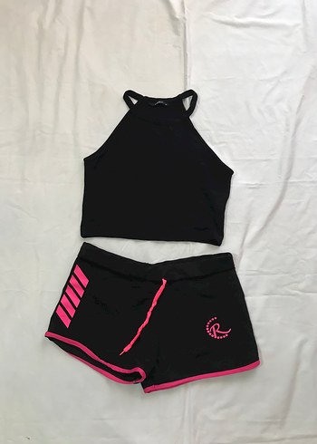 Pembe Baskılı Kadın Mini Şort