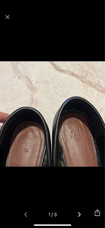 36 Beden H&M kadın loafer