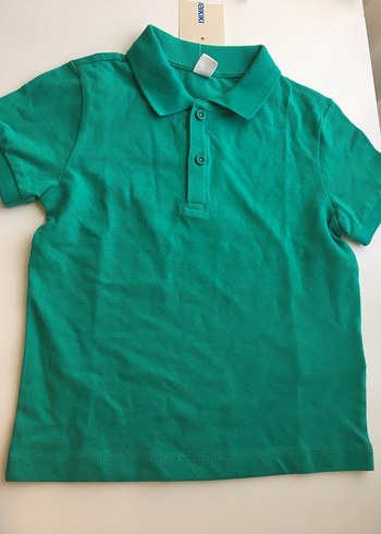 Erkek Çocuk Yeşil Kısa Kollu Polo Tişört