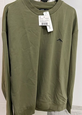 Haki Oversize Sweatshirt - Görsel 2