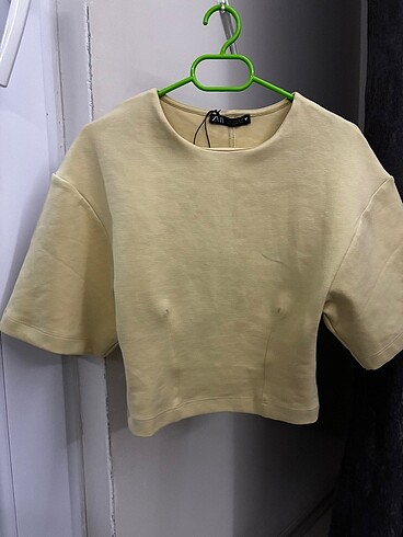 Zara Tereyağı sarısı zara tişört