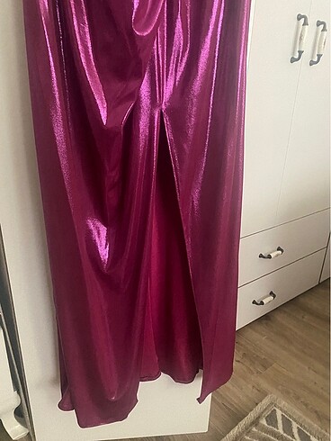 xl Beden pembe Renk Abiye elbise 42 beden
