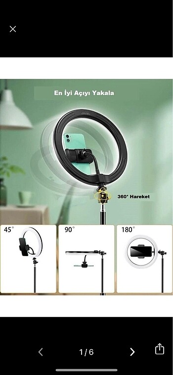 10?inç ring light youtuber tiktok çekim