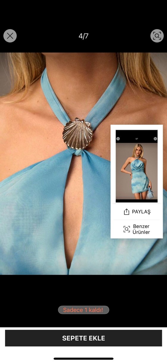 İlgilenler için fotoğraf atabilirim mavi elbise - Görsel 4