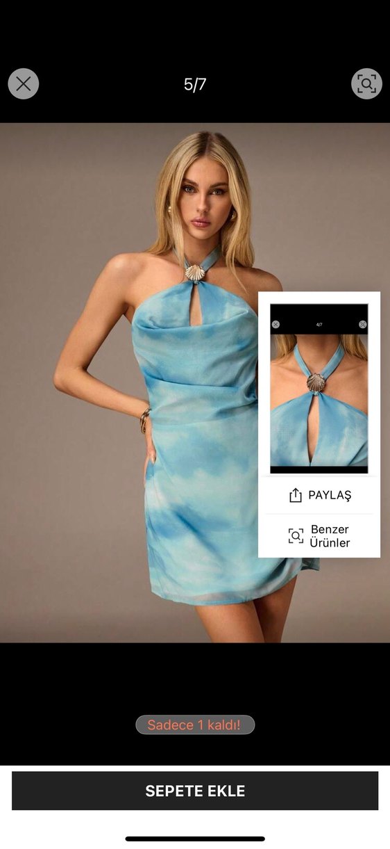 İlgilenler için fotoğraf atabilirim mavi elbise - Görsel 5