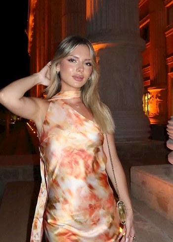 Drapeli Straplez Mini Elbise - Görsel 6