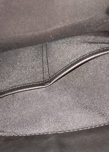 Vakko Siyah Deri Kadın Çanta - Görsel 5