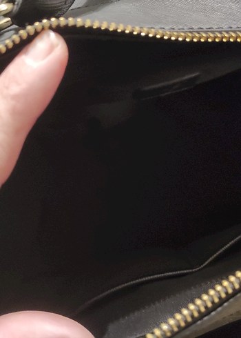 Vakko Siyah Deri Kadın Çanta - Görsel 4