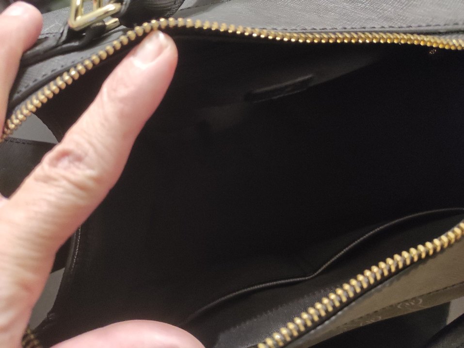 Vakko Siyah Deri Kadın Çanta - Görsel 4