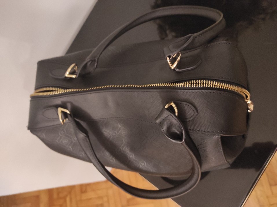 Vakko Siyah Deri Kadın Çanta - Görsel 3