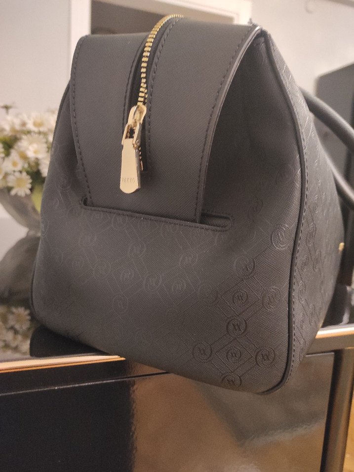 Vakko Siyah Deri Kadın Çanta - Görsel 2