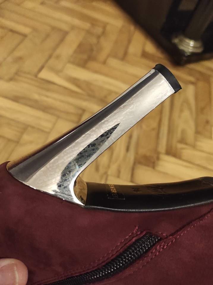 Bordo Süet  Topuklu Kadın Bot - Görsel 3