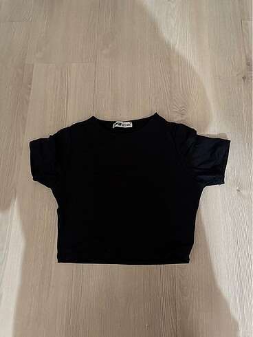 Spor crop tişört T shirt