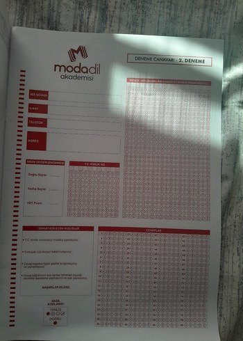 Modadil Yayınları YDT deneme kitapçıkları - Görsel 5