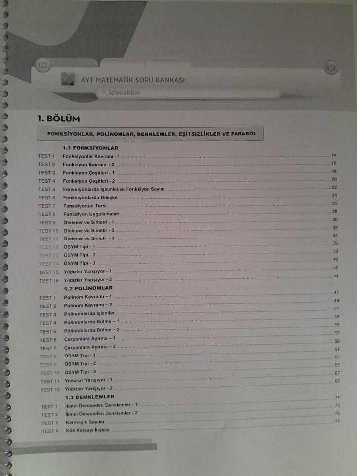 Bilgi Sarmal AYT Matematik Soru Bankası - Görsel 2