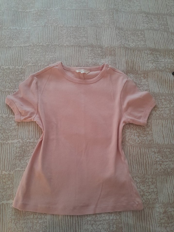 Loft Pembe Kısa Kollu Kadın Tişört - Görsel 3