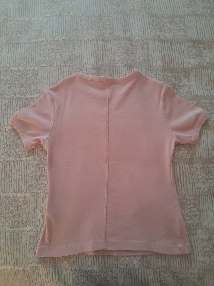 Loft Pembe Kısa Kollu Kadın Tişört - Görsel 5