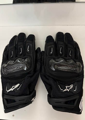 Siyah Desenli Erkek Motosiklet Eldiveni - Görsel 2