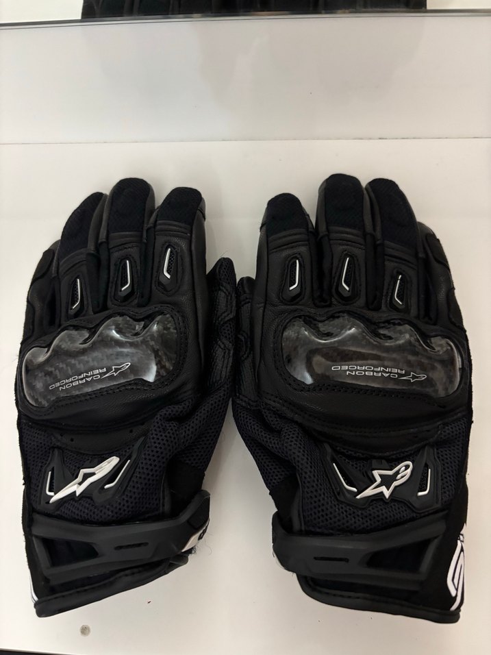 Siyah Desenli Erkek Motosiklet Eldiveni - Görsel 2