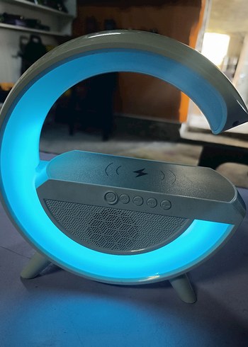 Mavi Işıklı Bluetooth Hoparlör