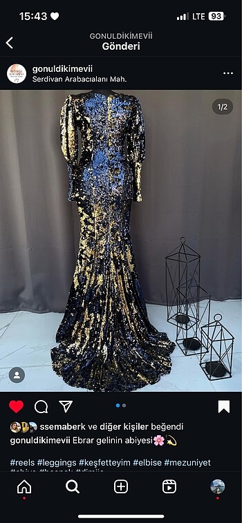 Payetli Abiye - Görsel 2