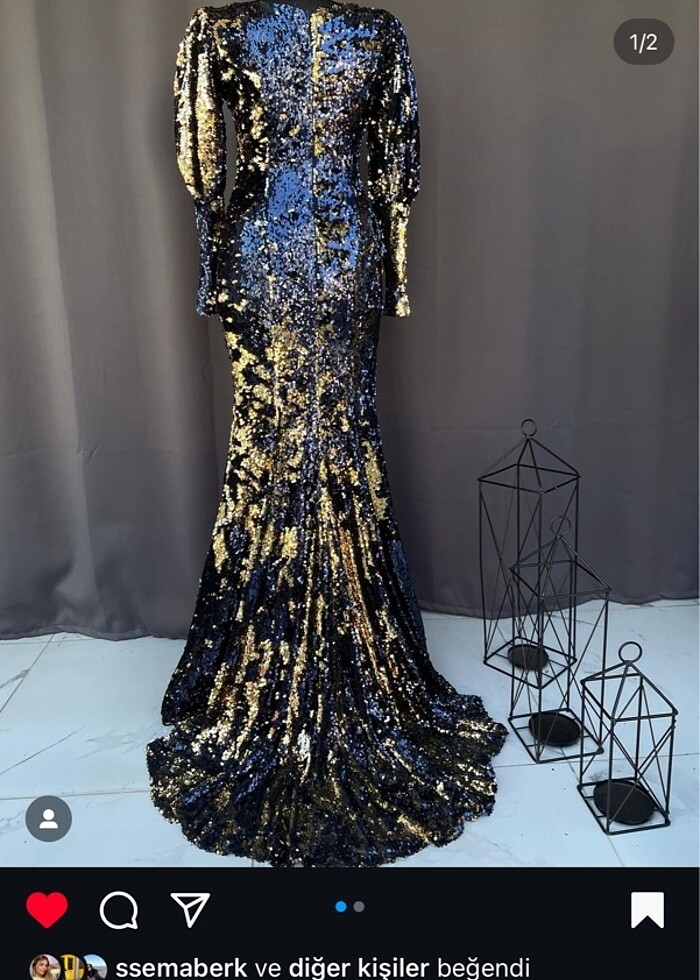 Payetli Abiye - Görsel 2